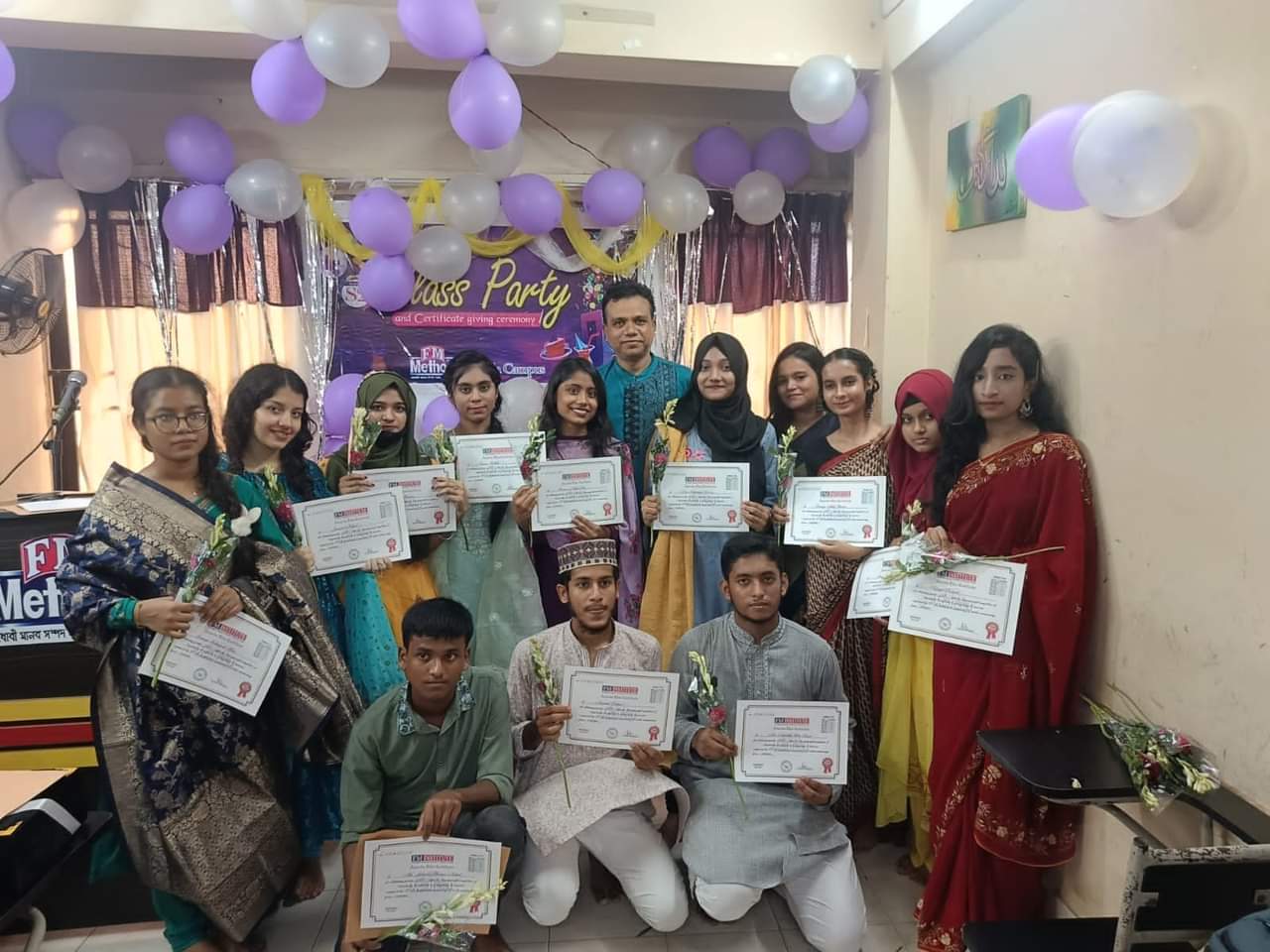 Spoken certificate giving ceremony 